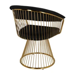 Krzesło Feeny Velvet czarne