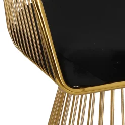 Krzesło Feeny Velvet czarne