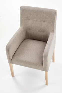 Krzesło Filem ciemny beż tkanina Inari