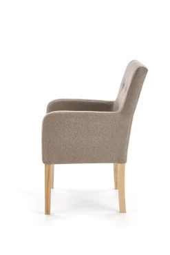 Krzesło Filem ciemny beż tkanina Inari