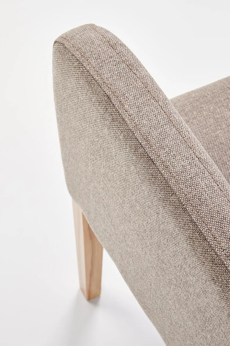 Krzesło Filem ciemny beż tkanina Inari