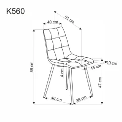 Krzesło Fime beżowe