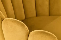 Krzesło Finger musztardowe velvet