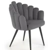 Krzesło Finger szare velvet