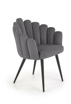 Krzesło Finger szare velvet