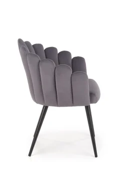 Krzesło Finger szare velvet