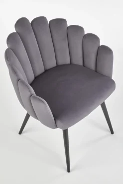 Krzesło Finger szare velvet