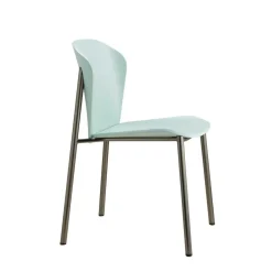 Krzesło Finn akwamaryn antracyt drewniane