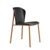 Krzesło Finn bejcowane czarne terracota drewniane