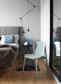 Krzesło Finn drewniane bejcowane białe drewniane