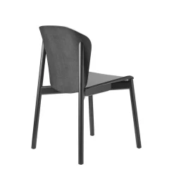 Krzesło Finn drewniane bejcowane czarne drewniane