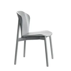 Krzesło Finn drewniane szary mat drewniane