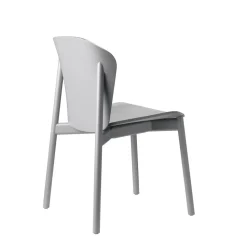 Krzesło Finn drewniane szary mat drewniane