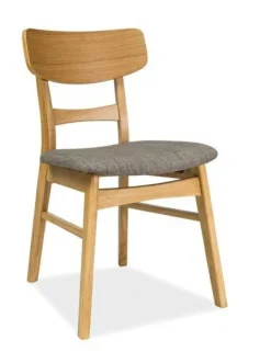 Krzesło Fiona - dąb/szary