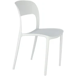 Krzesło Flexi białe z tworzywa