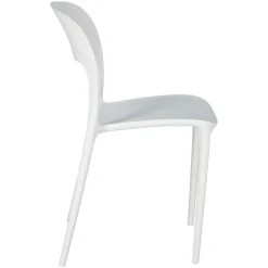 Krzesło Flexi białe z tworzywa