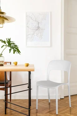 Krzesło Flexi białe z tworzywa