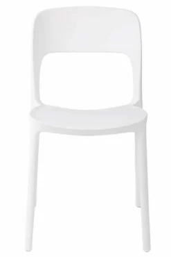 Krzesło Flexi białe z tworzywa