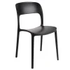 Krzesło Flexi czarne z tworzywa