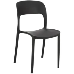 Krzesło Flexi czarne z tworzywa