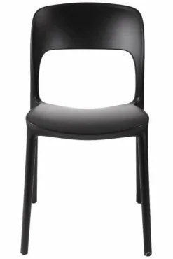 Krzesło Flexi czarne z tworzywa