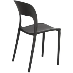 Krzesło Flexi czarne z tworzywa