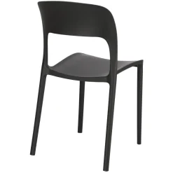 Krzesło Flexi czarne z tworzywa