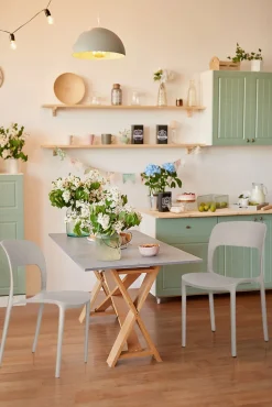 Krzesło Flexi szare z tworzywa