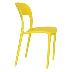 Krzesło Flexi żółte z tworzywa