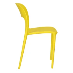 Krzesło Flexi żółte z tworzywa