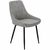 Krzesło Floyd sztruks szary tapicerowane