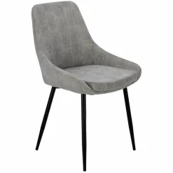Krzesło Floyd sztruks szary tapicerowane