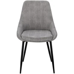 Krzesło Floyd sztruks szary tapicerowane