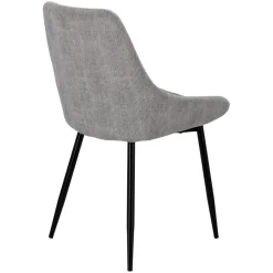 Krzesło Floyd sztruks szary tapicerowane