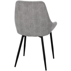 Krzesło Floyd sztruks szary tapicerowane