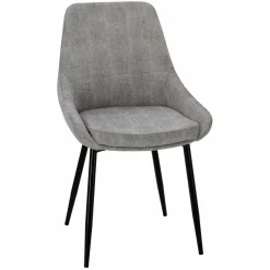Krzesło Floyd sztruks szary tapicerowane