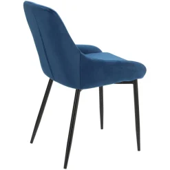 Krzesło Floyd Velvet niebieskie tapicerowane