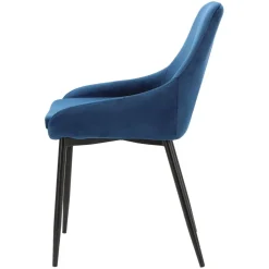 Krzesło Floyd Velvet niebieskie tapicerowane