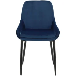 Krzesło Floyd Velvet niebieskie tapicerowane