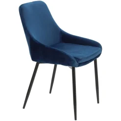 Krzesło Floyd Velvet niebieskie tapicerowane