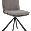 Krzesło Flynn szary/antracytowy
