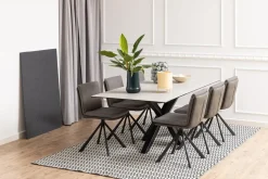 Krzesło Flynn szary/antracytowy