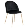 Krzesło Geneve czarne VIC/ złote