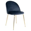 Krzesło Geneve granatowe VIC/ złote