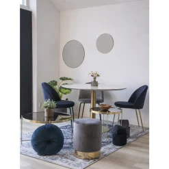 Krzesło Geneve granatowe VIC/ złote