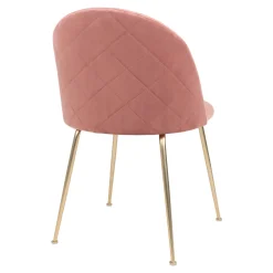 Krzesło Geneve różowe VIC/ złote