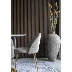 Krzesło Geneve szare VIC/ złote