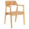 Krzesło Getafe drewno sungkai naturalne
