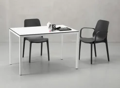 Krzesło Ginevra niebieskie z tworzywa