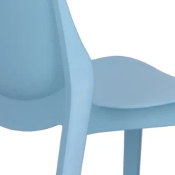 Krzesło Ginevra niebieskie z tworzywa